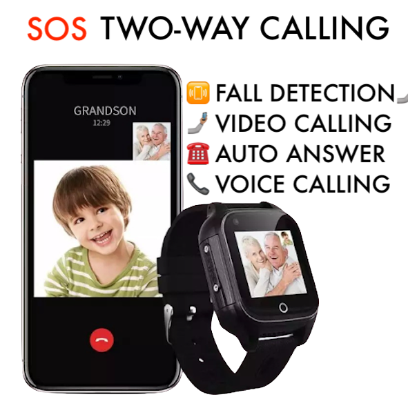 Elderly 4G SOS Alarm Watch - Hashtag Online Shop Australia 