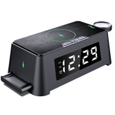 4 in 1 Wireless Alarm Clock Charging Dock - Hashtag Online Shop Australia 