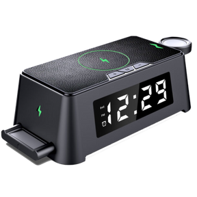 4 in 1 Wireless Alarm Clock Charging Dock - Hashtag Online Shop Australia 