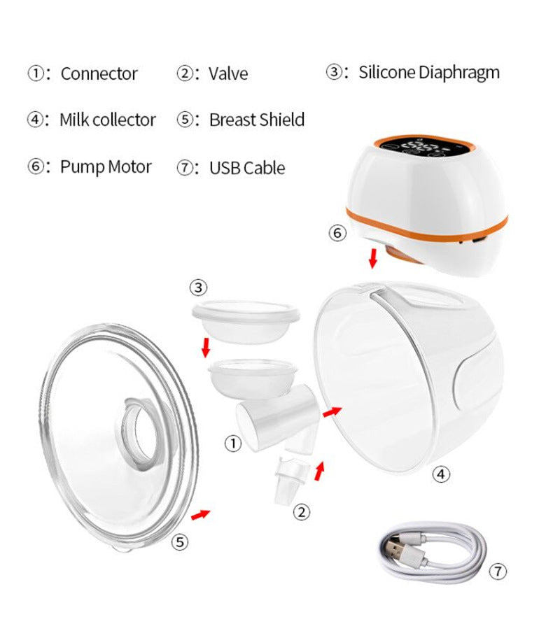 V.Coool Newly Upgraded Wearable Electric Breast , Invisible Breast-Collecting Silent Breast - HASHTAG ONLINE