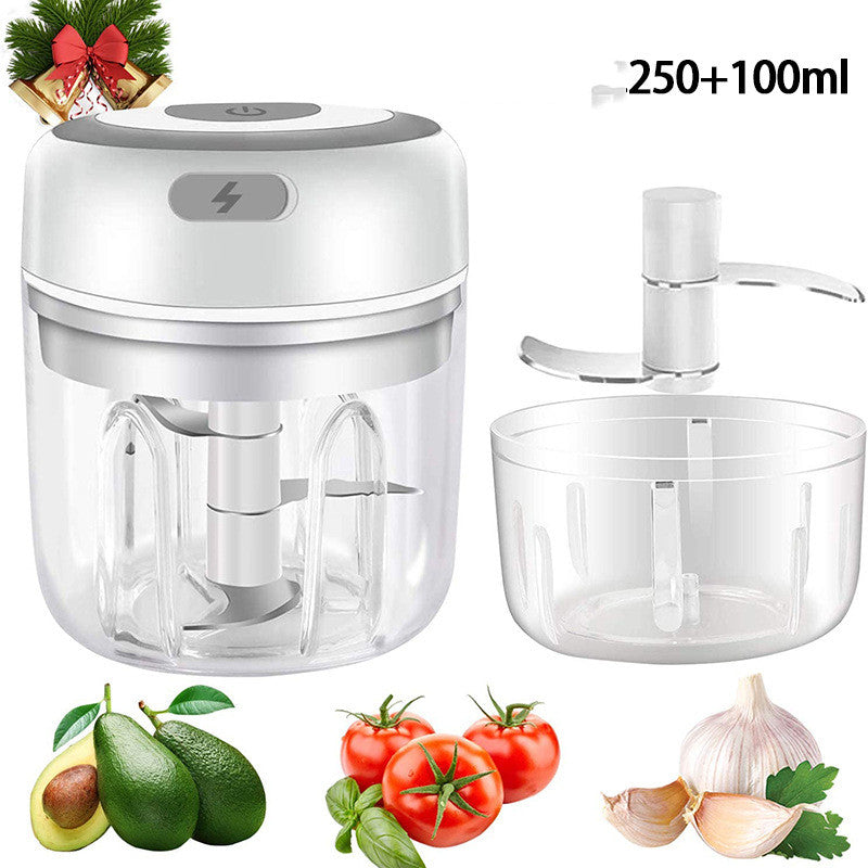 Mini Electric Garlic Chopper USB Charging Ginger Masher Machine Sturdy Durable Chili Vegetable Crusher Kitchen Tool - HASHTAG ONLINE