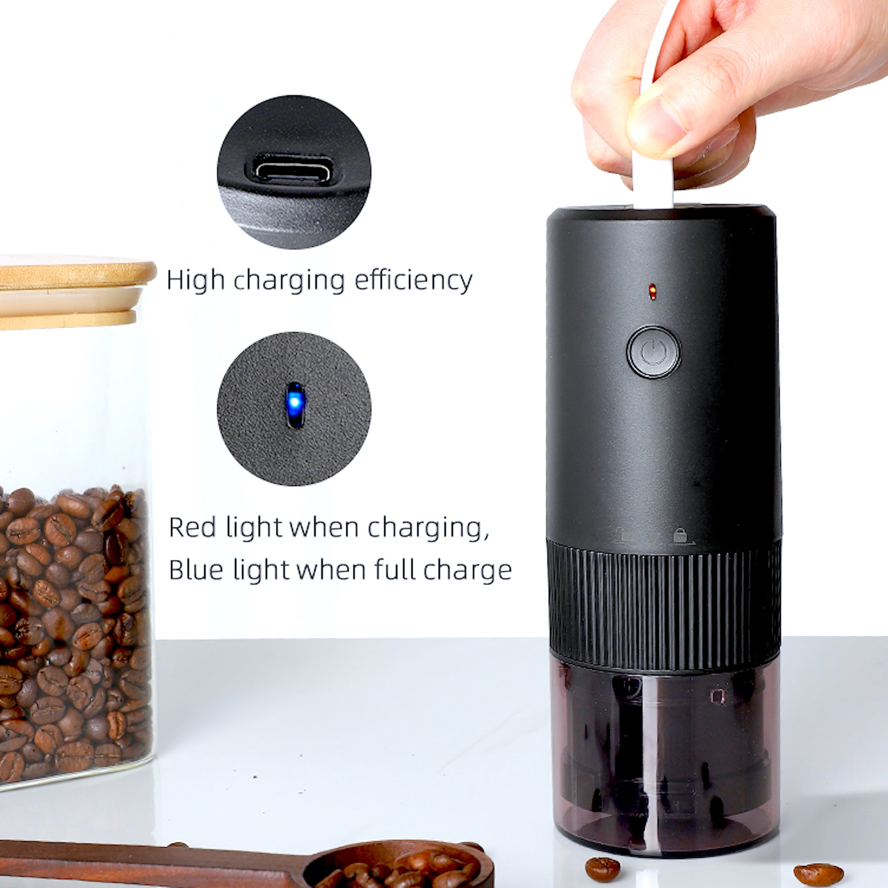 Portable Electric Coffee Grinder - HASHTAG ONLINE