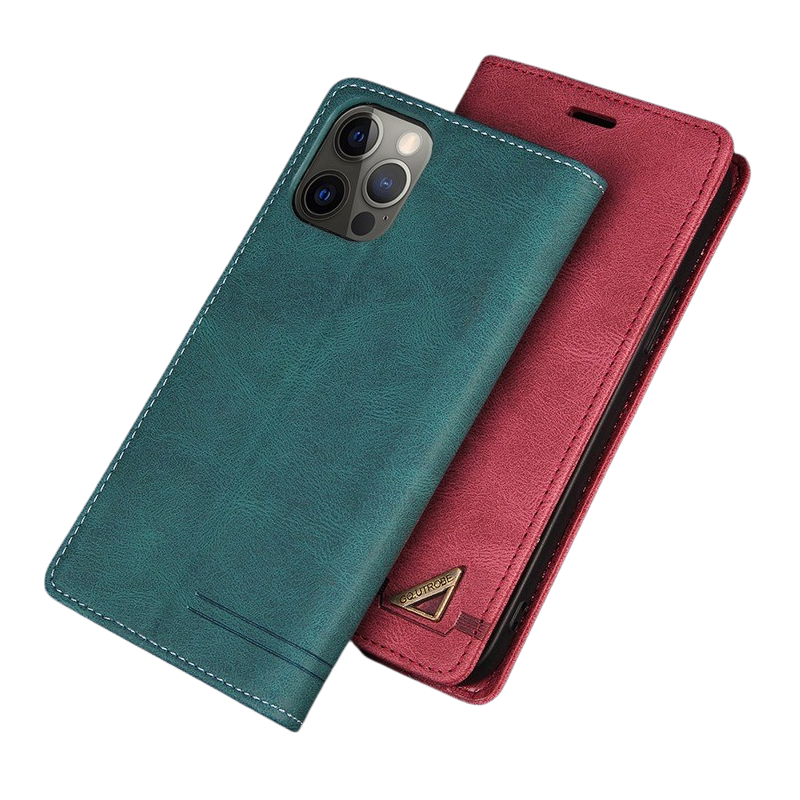 iPhone Leather Flip Folio Case - HASHTAG ONLINE